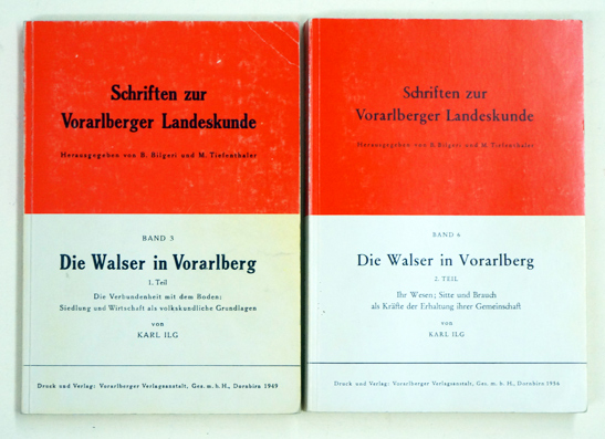 Die Walser in Vorarlberg. (2 Bde., compl.)