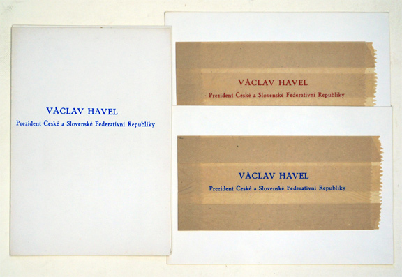 Vaclav Havel Prezident Ceske a Slovenske Federativni Republiky - Installace