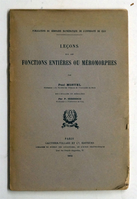 Leçons sur les fonctions entières ou méromorphes