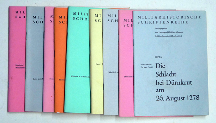 [«Militärhistorische Schriftenreihe. Herausgegeben von der Militärwissenschaftlichen Abteilung des Bundesministeriums für Landesverteidigung», Konvolut von 9 Heften]