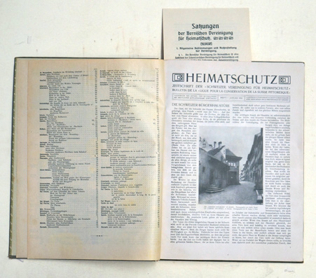 Heimatschutz. Zeitschrift der Schweizer Vereinigung für Heimatschutz. Bulletin de la Ligue pour la conservation de la Suisse pittoresque. Ligue pour la beauté. Jahrgang V. 1910