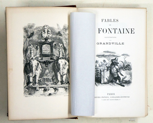 Fables de La Fontaine. Illustrations par Grandville.