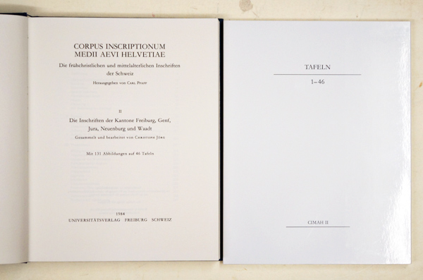 Corpus inscriptionum medii aevi Helvetiae. Die frühchristlichen und mittelalterlichen Inschriften der Schweiz.