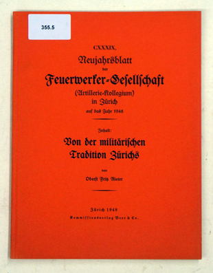 Von der militärischen Tradition Zürichs