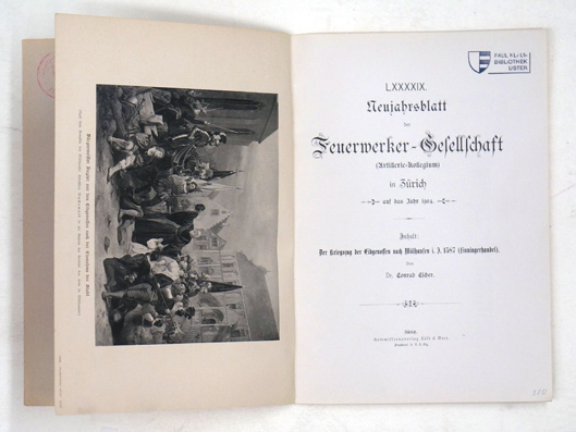 Der Kriegszug der Eidgenossen nach Mülhausen i. J. 1587 (Finningerhandel)