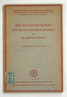 Der Ausdrucksgehalt des menschlichen Ganges.