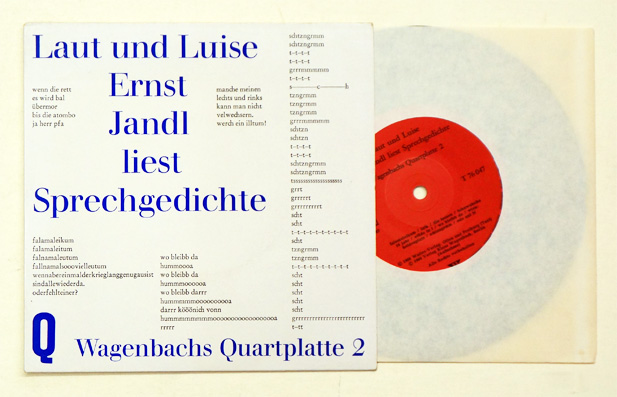 Laut und Luise. Ernst Jandl liest Sprechgedichte.