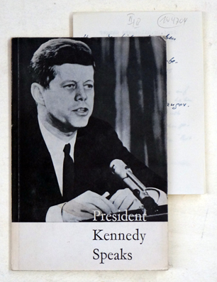 President Kennedy speaks.