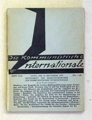 Zeitschrift des Exekutivkomitees der Kommunistischen Internationale