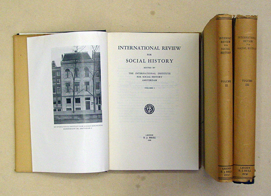 International Review for Social History I - III (3 Bde.)