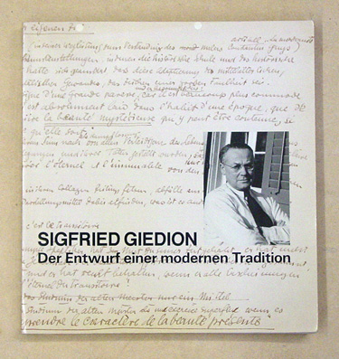 Sigfried Giedion 1888 - 1968