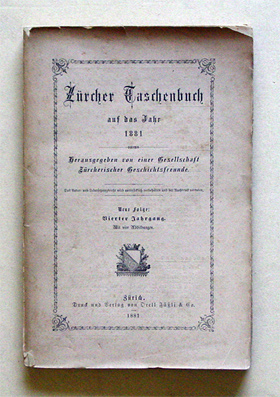 Zürcher Taschenbuch auf das Jahr 1881