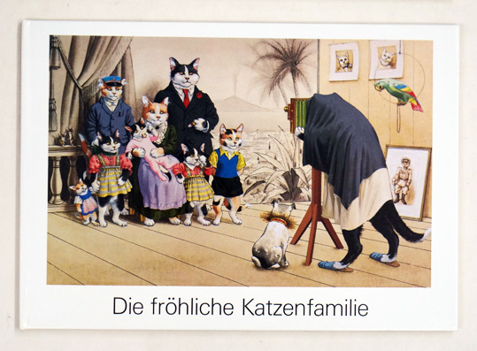 Die fröhliche Katzenfamilie