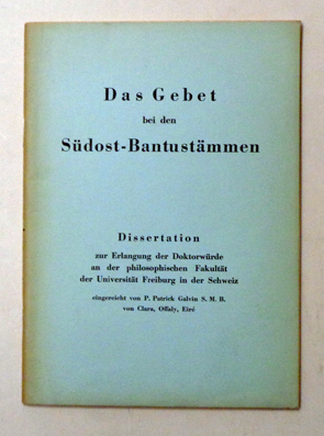 Das Gebet bei den Südost-Bantustämmen