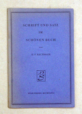 Schrift und Satz im Schönen Buch