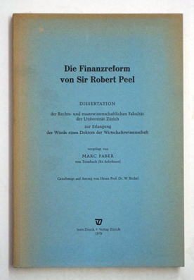 Die Finanzreform von Sir Robert Peel.