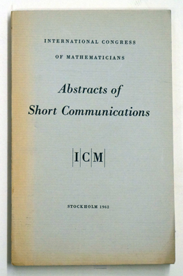 Abstracts of Short Communications.