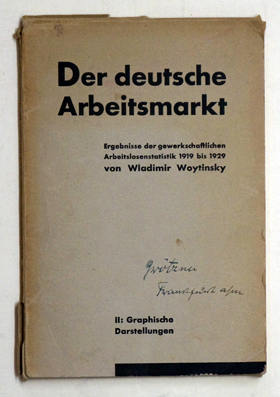 Der deutsche Arbeitsmarkt. Ergebnisse der gewerkschaftlichen Arbeitslosenstatistik 1919 bis 1929. II. Graphische Darstellungen.