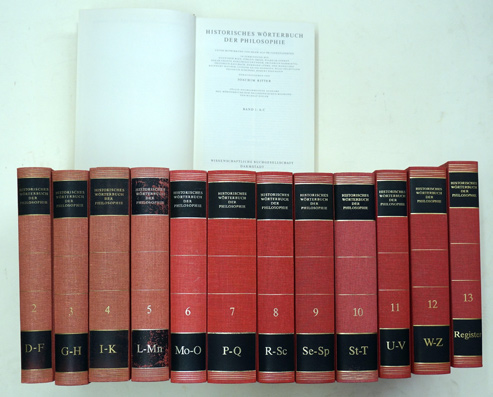 Historisches Wörterbuch der Philosophie. 12 Bände + Registerband (OHNE CD Rom) (13 Bände)