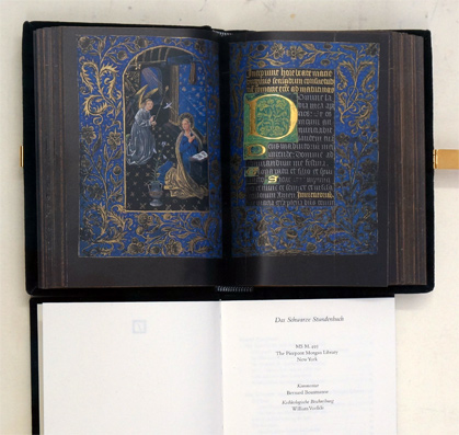 Faksimile - Das schwarze Stundenbuch. Les heures noires. Signatur M.493 in der Pierpont Morgan Library, New York.