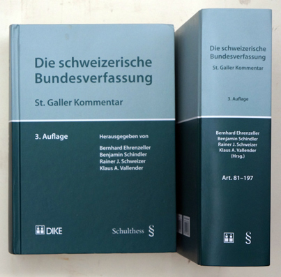 Die schweizerische Bundesverfassung.. Art. 1–80. Art. 81–197 (2 Bde. compl.)